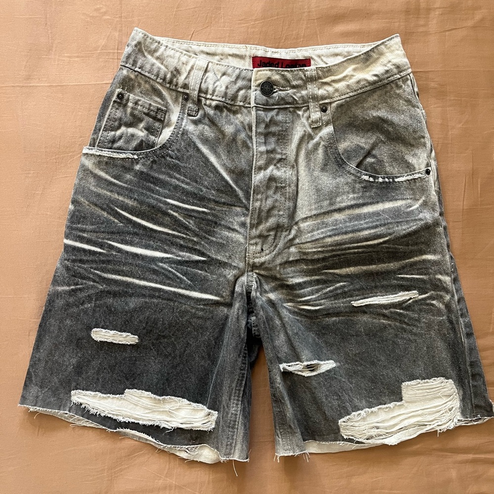 Jaded London mucky white studded glasto short W25